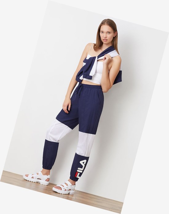 Fila Gia Windpant Peac/Wht/Cred | BJTKW-1268